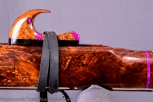 Honduran Rosewood Burl Native American Flute, Minor, Low E-4, #K4F (3)